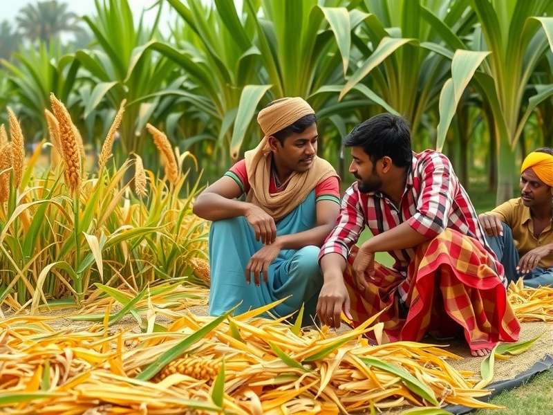 Indian players discussing Hay Day Crop Harvest